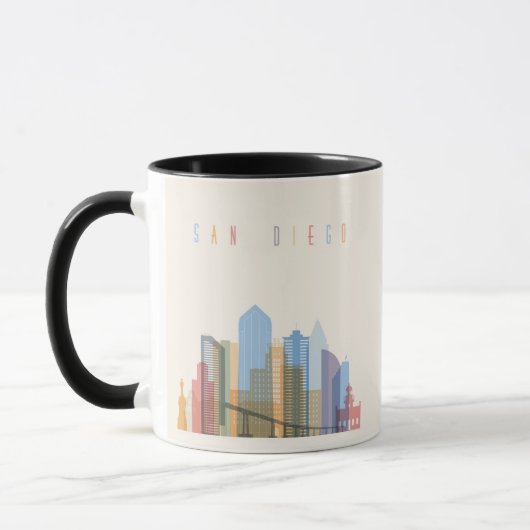 San Diego City Skyline Mok (Links)