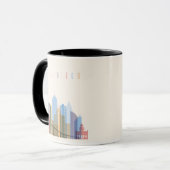 San Diego City Skyline Mok (Voorkant links)