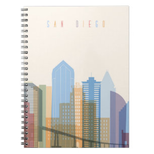 San Diego City Skyline Notitieboek