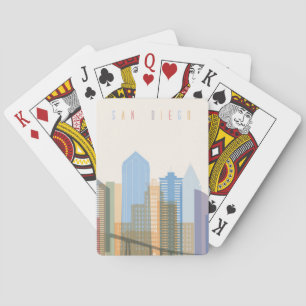 San Diego City Skyline Pokerkaarten