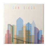 San Diego City Skyline Tegeltje (Voorkant)