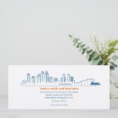 San Diego City Skyline Uitnodiging (Staand voorkant)