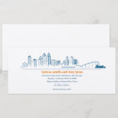 San Diego City Skyline Uitnodiging (Voorkant / Achterkant)