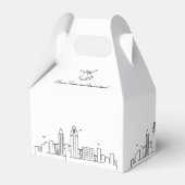 San Diego | City Skyline Wedding Bedankdoosjes (Achterkant)