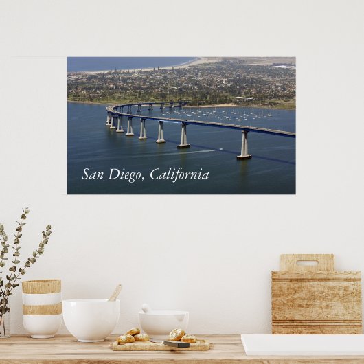 San Diego Coronado Bridge Poster (Keuken)