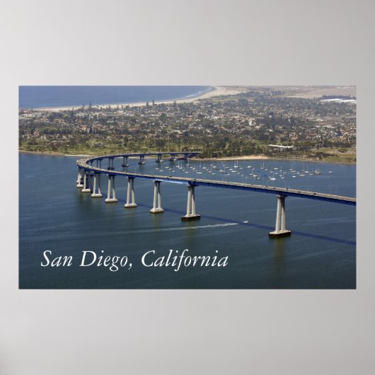 San Diego Coronado Bridge Poster (Voorkant)