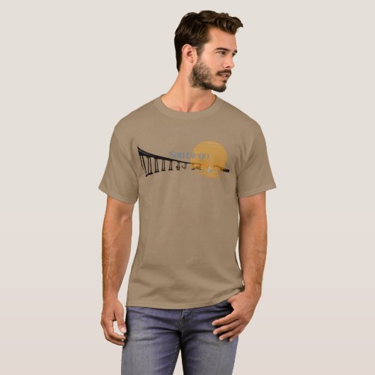 San Diego Coronado Bridge  T-shirt (Voorkant volledig)