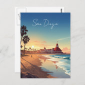 San Diego Coronado Briefkaart (Voorkant / Achterkant)