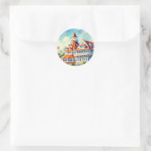 San Diego Coronado Waterverf Ronde Sticker (Tas)