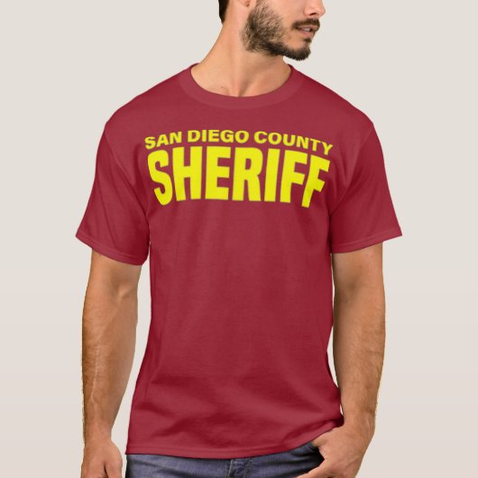 San Diego County California Sheriff Deputies T-shirt (Voorkant)
