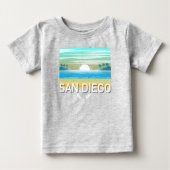 San Diego Design - Baby Fine Jersey T-shirt (Voorkant)