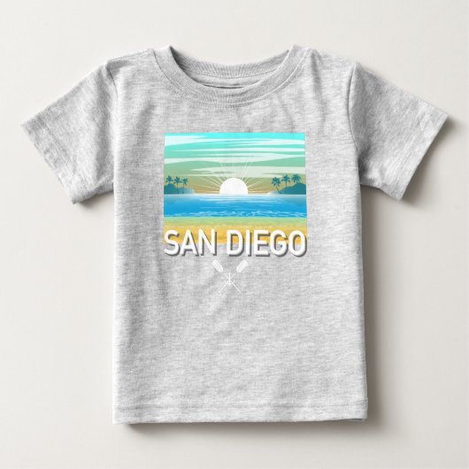 San Diego Design - Baby Fine Jersey T-shirt (Voorkant)