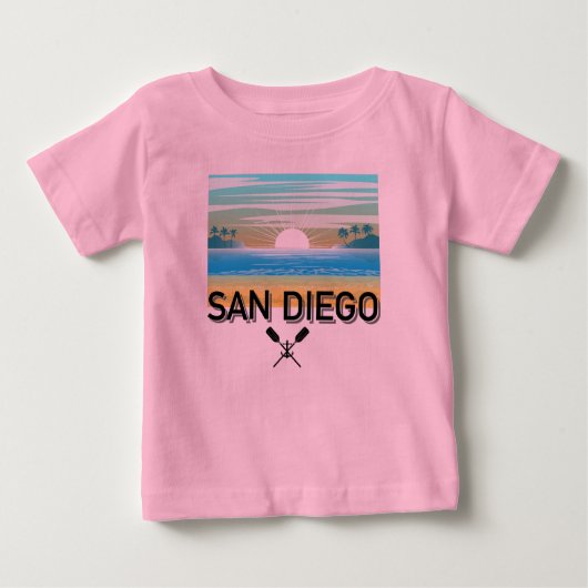 San Diego Design - Baby Fine Jersey T-shirt (Voorkant)