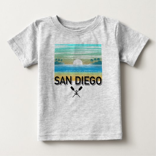 San Diego Design - Baby Fine Jersey T-shirt (Voorkant)