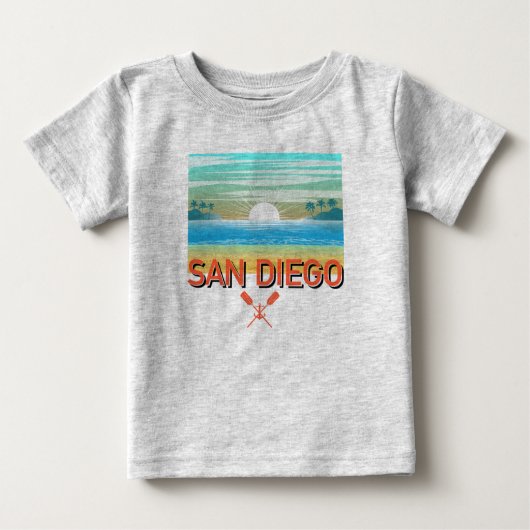 San Diego Design - Baby Fine Jersey T-shirt (Voorkant)