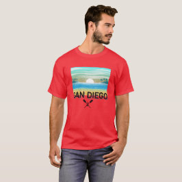 San Diego Design - basic donker T-shirt