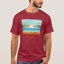 San Diego Design - basic donker T-shirt