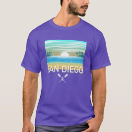 San Diego Design - basic donker T-shirt