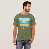 San Diego Design - basic donker T-shirt (Voorkant volledig)