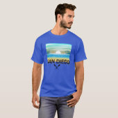 San Diego Design - basic donker T-shirt (Voorkant volledig)