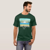San Diego Design - basic donker T-shirt (Voorkant volledig)