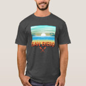 San Diego Design - basic donker T-shirt (Voorkant)