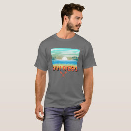 San Diego Design - basic donker T-shirt
