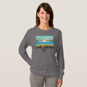 San Diego Design - Basic T-shirt met lange mouwen