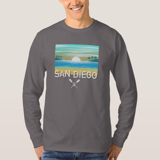 San Diego Design - Basic T-shirt met lange mouwen (Voorkant)