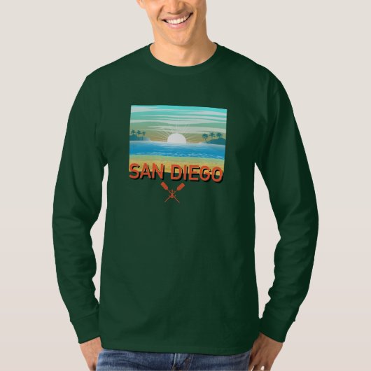San Diego Design - Basic T-shirt met lange mouwen (Voorkant)