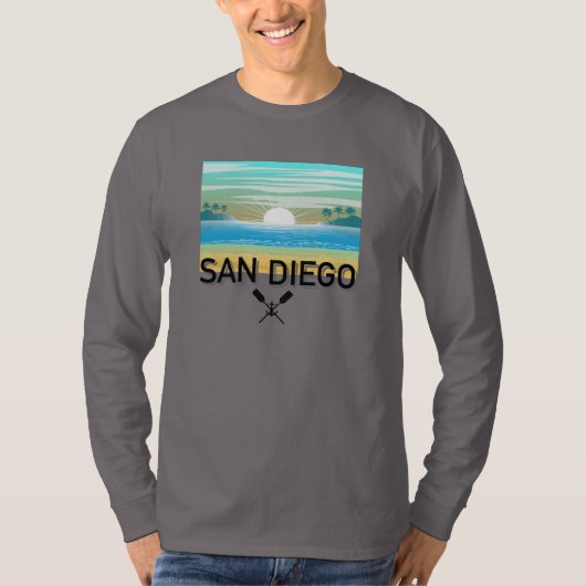 San Diego Design - Basic T-shirt met lange mouwen (Voorkant)