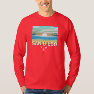 San Diego Design - Basic T-shirt met lange mouwen