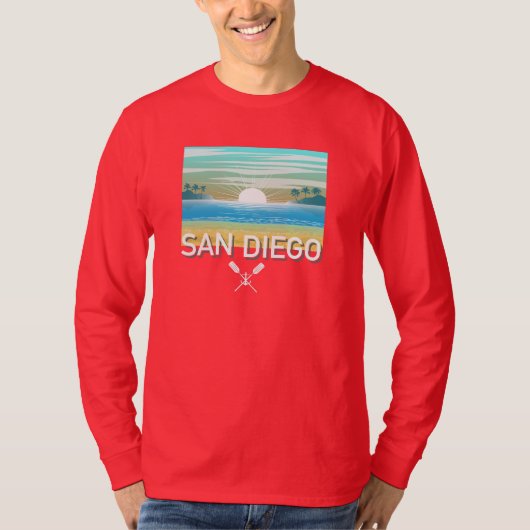 San Diego Design - Basic T-shirt met lange mouwen (Voorkant)