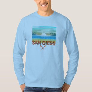 San Diego Design - Basic T-shirt met lange mouwen