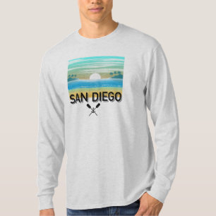 San Diego Design - Basic T-shirt met lange mouwen