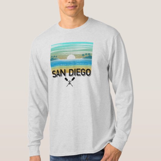 San Diego Design - Basic T-shirt met lange mouwen (Voorkant)