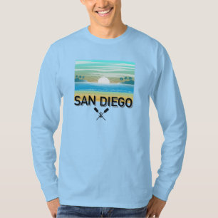 San Diego Design - Basic T-shirt met lange mouwen
