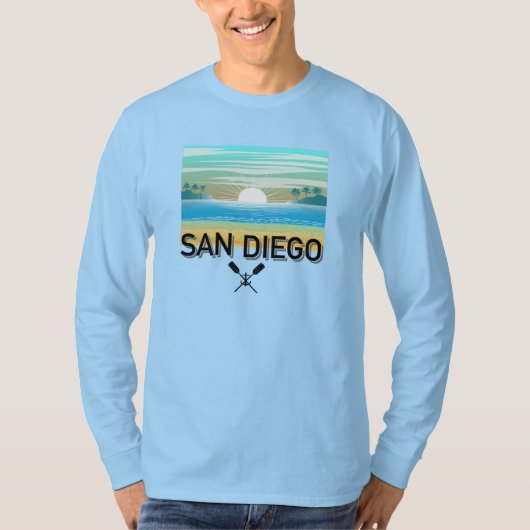 San Diego Design - Basic T-shirt met lange mouwen (Voorkant)