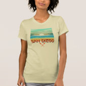 San Diego Design - Dames Bella+Canvas aansluitende T-shirt (Voorkant)