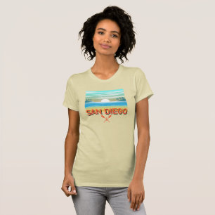 San Diego Design - Dames Bella+Canvas Slanke T-shi T-shirt