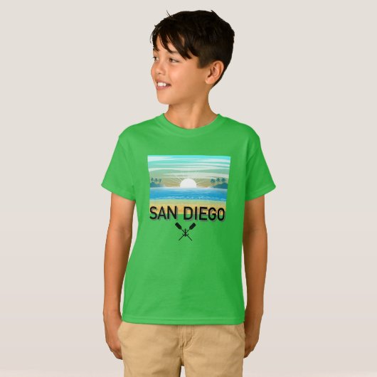 San Diego Design - Kids' Basic T-Shirt (Voorkant volledig)