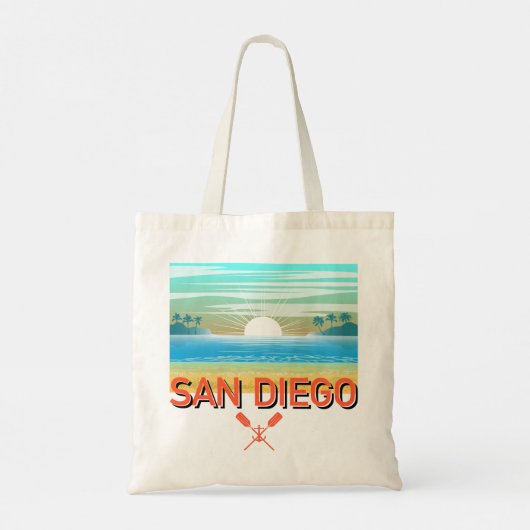 San Diego Design - Klassieke speelkaarten Tote Bag (Achterkant)