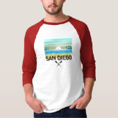 San Diego Design - Mannen Sleeve T-shirt (Voorkant)