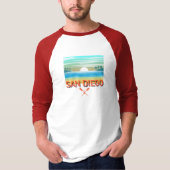 San Diego Design - Mannen Sleeve T-shirt (Voorkant)