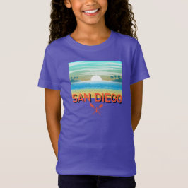 San Diego Design - Meisjes fijne jersey T-shirt
