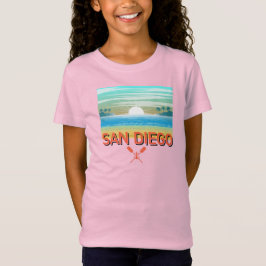 San Diego Design - Meisjes fijne jersey T-shirt