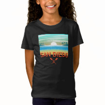 San Diego Design - Meisjes fijne jersey T-shirt