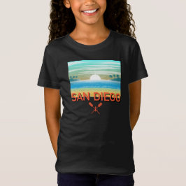 San Diego Design - Meisjes fijne jersey T-shirt