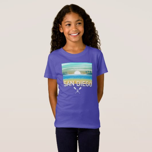 San Diego Design - T-shirt voor meisjes (Voorkant volledig)