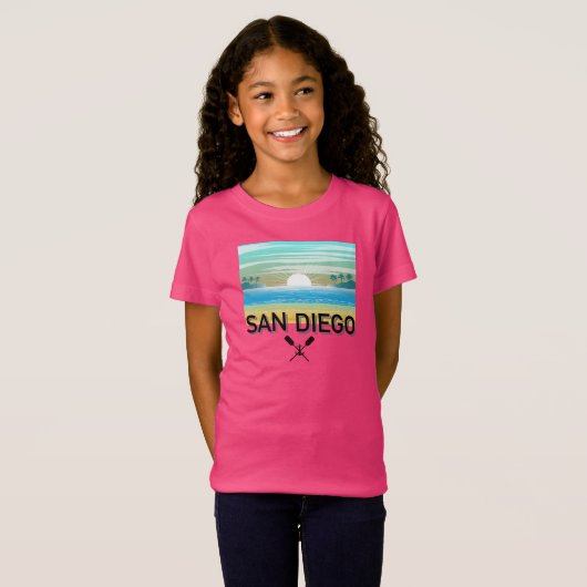 San Diego Design - T-shirt voor meisjes (Voorkant volledig)
